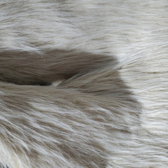 CRIPPLE CREEK MARBLE BLUE VEST FAUX FUR  REAL LEATHER BOHO CHIC CITYGIRL WESTERN - Picture 9 of 11